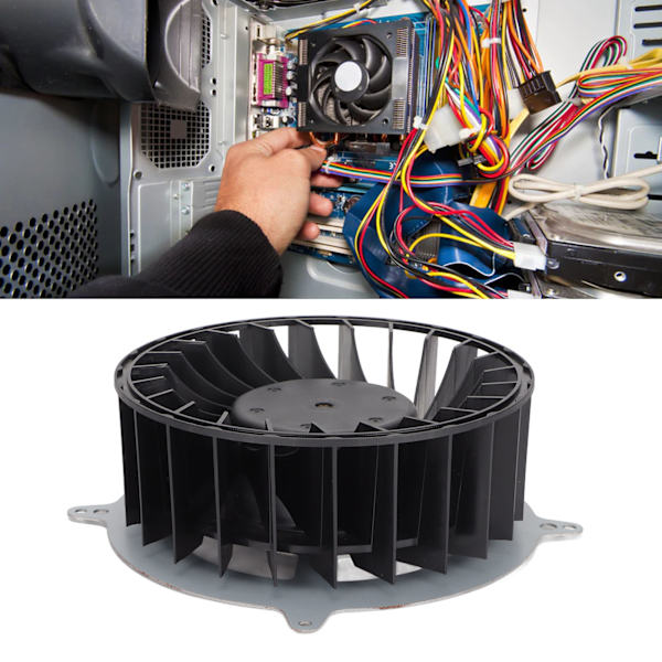 Tietokoneen jäähdytystuuletinvaihto DC 12V/2.4A 23 lapaa 3-napainen vakaa CPU-jäähdytystuuletin PS5:lle