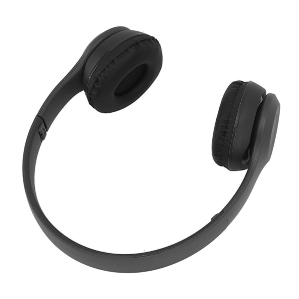 P47 BT Bluetooth Høretelefoner med støjreduktion, foldbare trådløse hovedtelefoner til sportsmusikelskende, gave til kvinder og mænd, sort