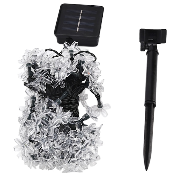 Vanntett 12M Solcellelys med 100 LED-lys - Ideelt for uteområder, hager, terrasser og festdekor