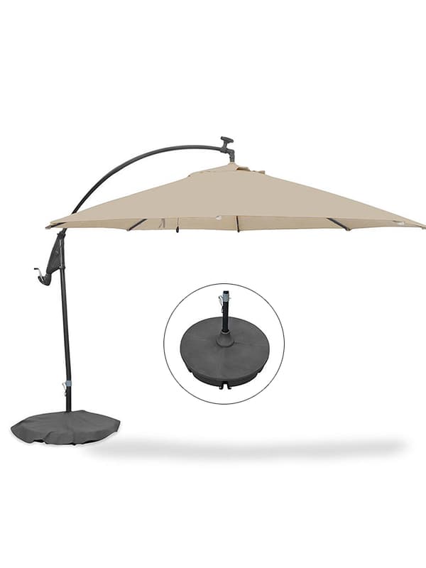 (Grå, diameter 90cm) Dammskydd för utomhus paraplybasfäste