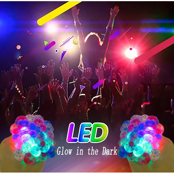 Grape Squeeze Stress Mesh Balls LED Barn Sensoriska Leksaker Vuxen Au