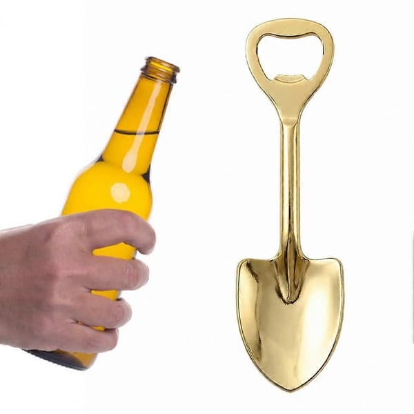 【02】Bærbar flaskeåpner i sinklegering, kompakt flaskeåpner Silver