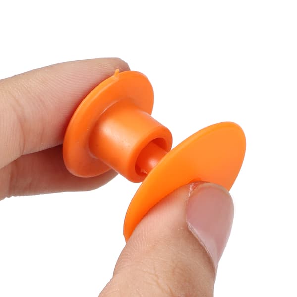 100 stk. Orange Runde Øremærker til Husdyr Svin Køer Får 30x30mm