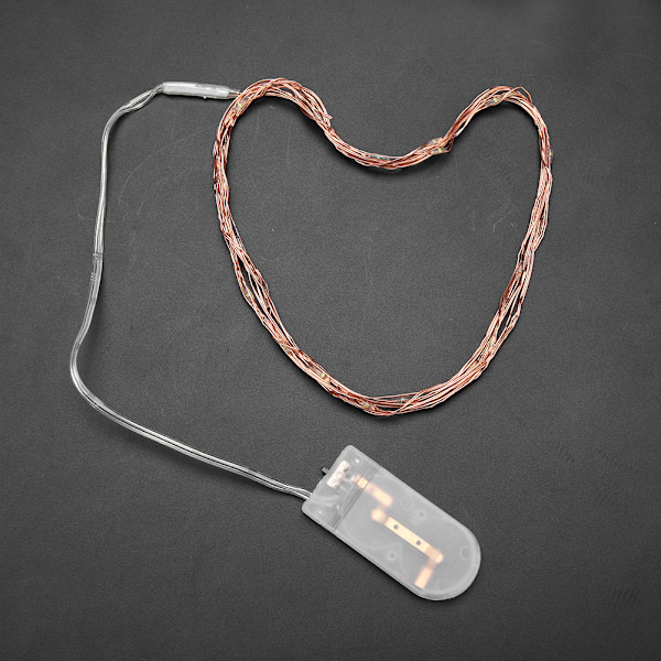 3M 30 LED Koppartråd Batteridrivna Fe-Ljus för DIY Jul- och Bröllopsdekoration (Flerfärgad)