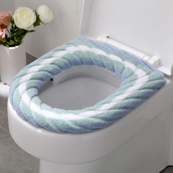 3 kpl wc-istuimen päällisiä, pehmeä lämmin kylpyhuonetyyny, pestävä