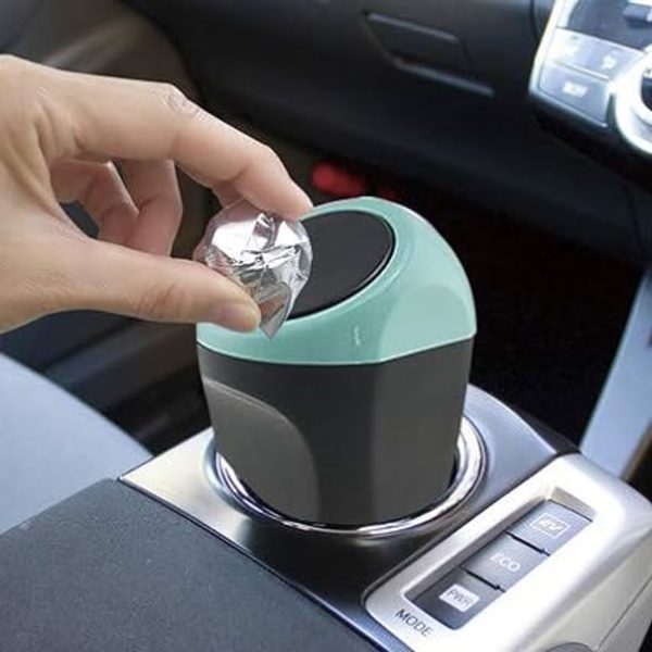 Miniauton roskakori CAN roskakori CAN roskakorin CAN auton sisätiloihin/toimistoon/kotiin (sininen mini CAN)