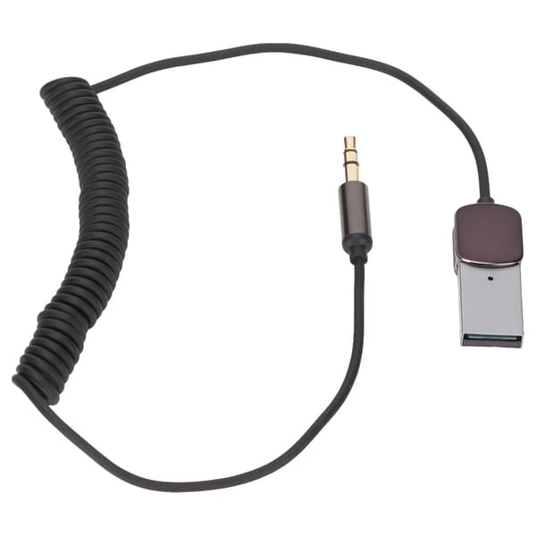 Bil Trådløs Bluetooth Audio Transmitter 3.5mm Mottaker Støyreduksjon Håndsfritt Anrop Minnetilkobling