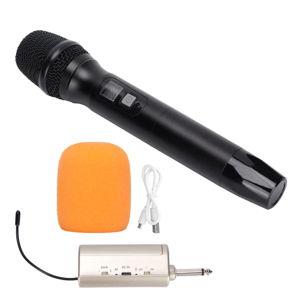 Trådlöst UHF-mikrofon handhållet mikrofonsystem för karaoke kyrkevenemang
