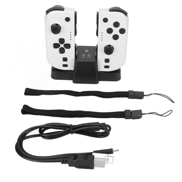 Trådløs Bluetooth Gamepad Controller med NFC-funktion og opladningsbase til Switch OLED