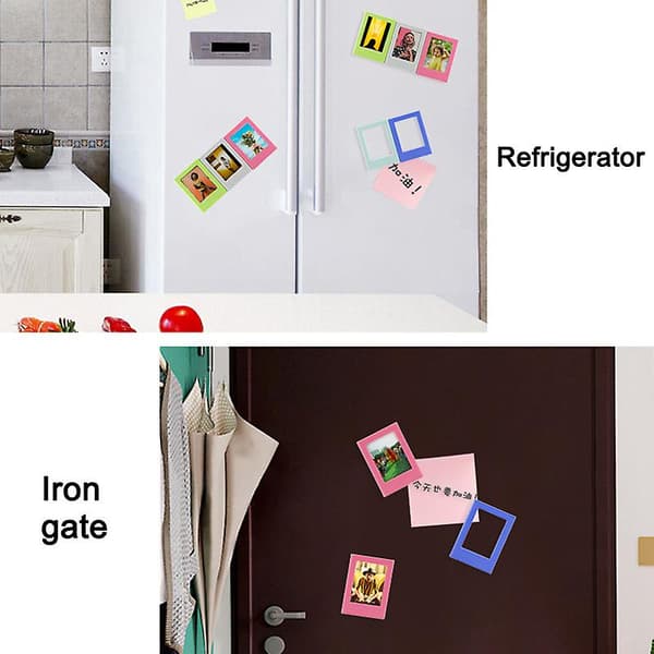 Mångfärgad rektangulär ABS-plast Mini 3 tums fotoram variation kombination med kraftfull #10