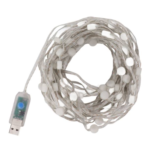 USB-drivna fjärrstyrda LED-globljussträngar - 16 färger för en mysig sovrumsatmosfär
