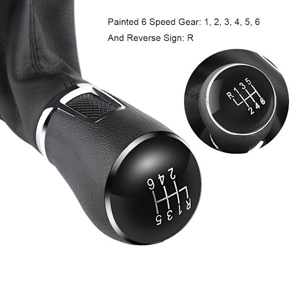 6-trins Gearskifte Knob Stick Gaiter Boot Frame Kit til B7 2011‑2012