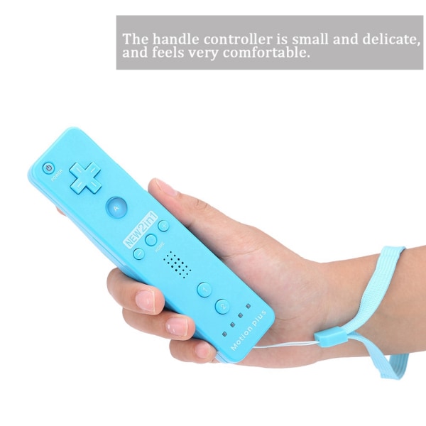 Somatosensorisk Spillhåndtak Kontroller Gamepad Bygget Inn Akselerator For Nintendo Wii WiiU (Blå)