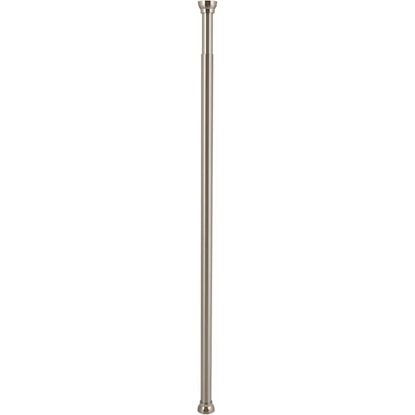 Duschdraperi stång utan borrning, aluminiumlegering 75–125 cm, borstad grå