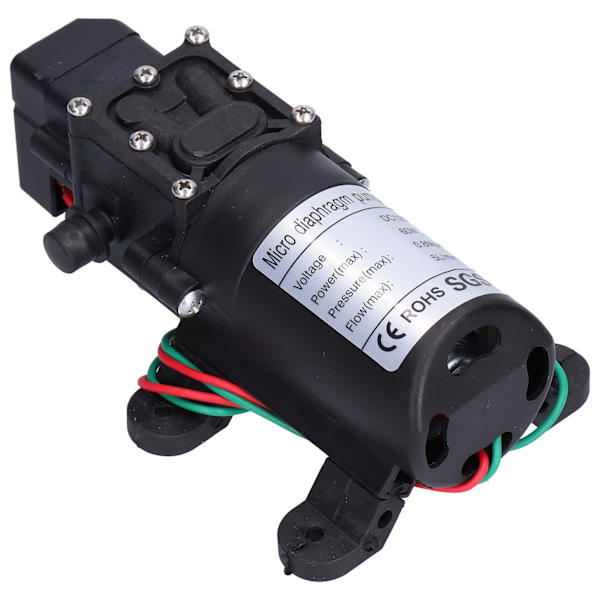 12V Vedenpainekalvo Pumppu 60W Itse Imuva Tehostin Suihkupumppu Puutarhan Kasteluun Uima-altaisiin