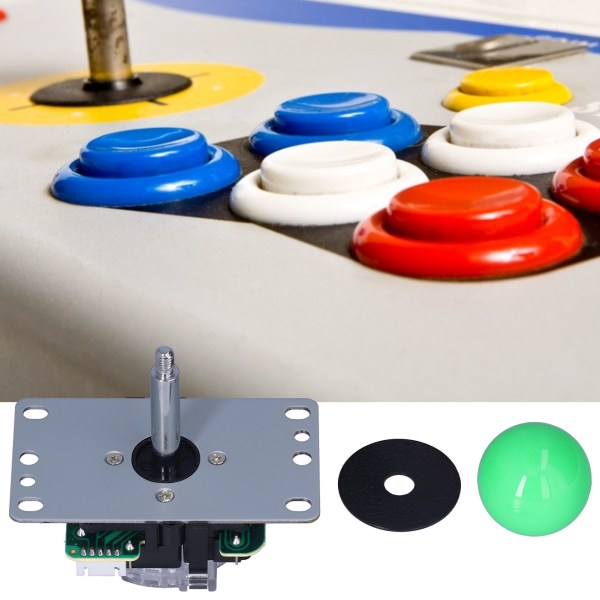 Arcade Joystick Klassisk 5-polig 8-vägs Arcade Joystick Ersättningsdelar för Xbox 360 för PS2 för PS3 Grön