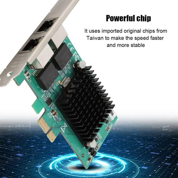 PCI-E 1X Gigabit Ethernet Server Computer Netværkskort til Intel 82575-S