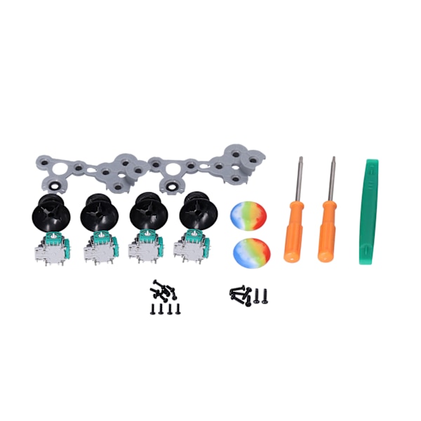 QM21070941 Joystick-erstatningssett Silikon 3D Analog Spillkontroll Tommelfingerpinne Reparasjonssett for Xbox One