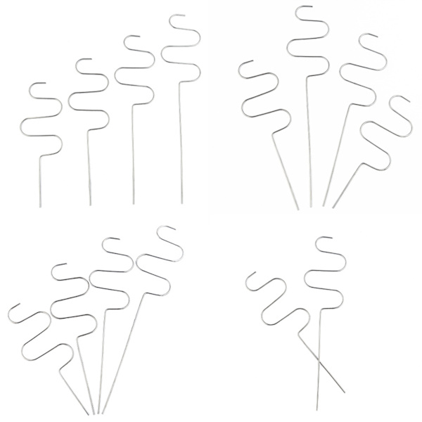 Indendørs have jern blomsterbeskytter, husholdning praktisk fast rustfrit stål plante bladbeskytter støtte ramme, 35cm (materiale: metal)