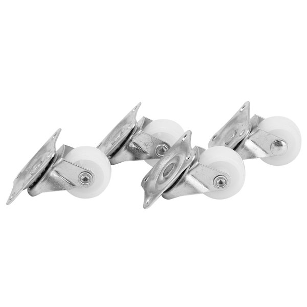 Set med 4 Slitstarka 1-tums Swivel-Hjul, 20 kg Belastningskapacitet, Nylonhjul Perfekta för Vagnar och DIY-Projekt