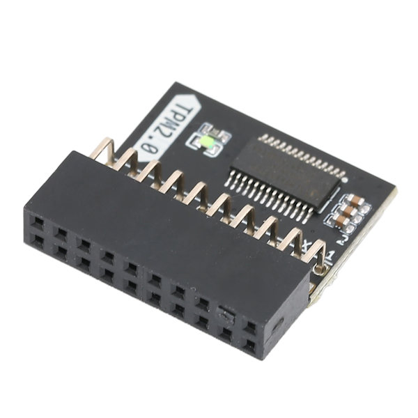 TPM 20pin Säkerhetsmodul TPM 2.0 Krypteringsprocessor för LPC PC Systemkomponenter Svart