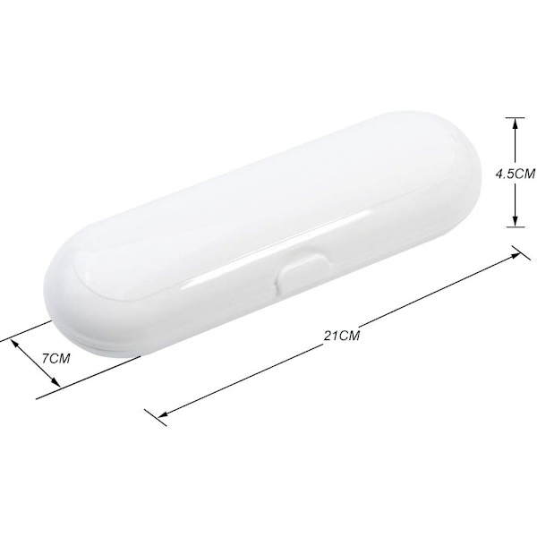 Sähköhammasharjan case Oral B & Philips Sonicarelle, valkoinen