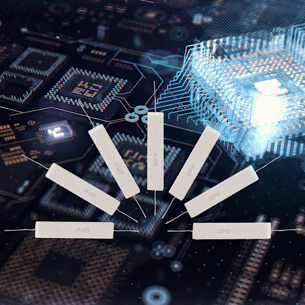 10 Højpræcisions Cementmodstande ±5% til PCB - 20W 30 Ohm Effektmodstande