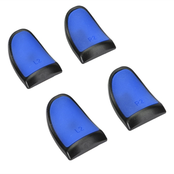 L2 R2 Forlængede Greb Blødt Touch Controller Udvidelser Knapper Udvidelse Udløser til PS4 (Blå)