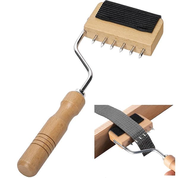 Gooseneck Webbing Stretcher Upholstery Tool, Wooden Handle Webbing Puller Stretcher, Carpet Weaving