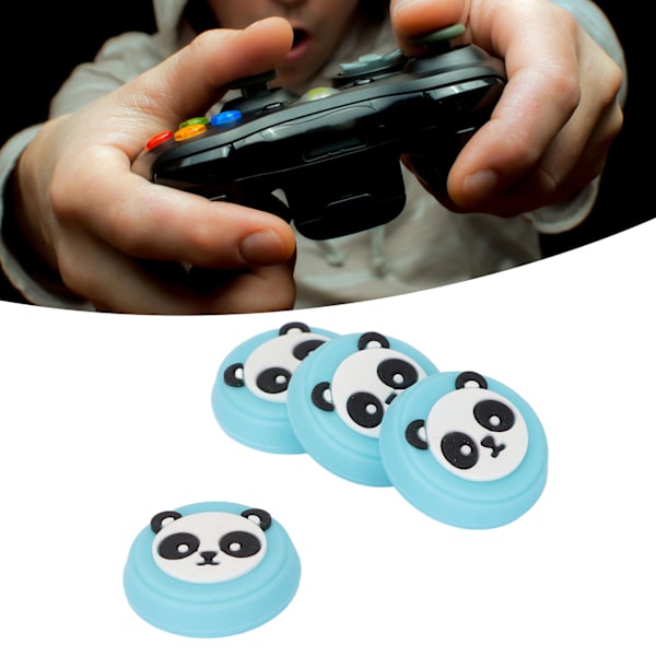 4 stk. Tommelgreb Multifunktionelle Udskiftningssilikone Tommelgreb Hætter til PS5 Controller Blå