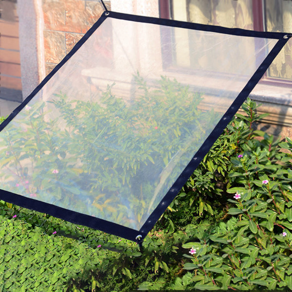 Havebrug altan gennemsigtig regntæt baldakin planteisolering frostvæske anti-fugle fortykket plastfilm forrude 2*3 meter film baldakin (gratis ro)