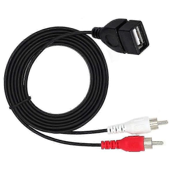 RCA han til USB 2.0 hun konverterkabel 0,2m
