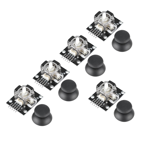 5 st Dual-axlig Joystick-modul för PS2-spelkontroll Spelkontrollspaksensor för Arduino