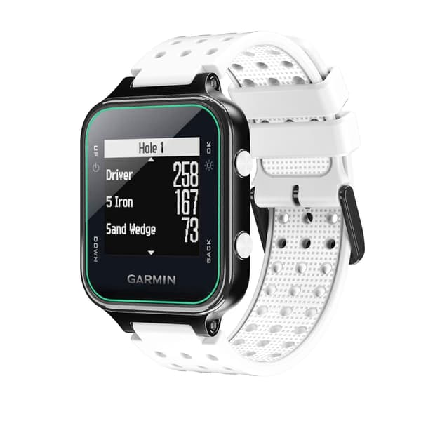 【02】Rem til Garmin Approach S20 Monokrom Urrem til Garmin Approach S20 Silikone Erstatnings Mode Armbånd til Garmin White