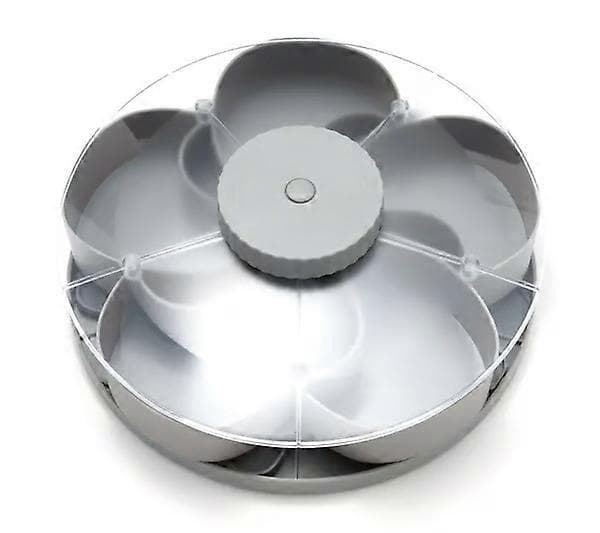 【02】Opdelt serveringsbakke, der drejer - Grå Grey