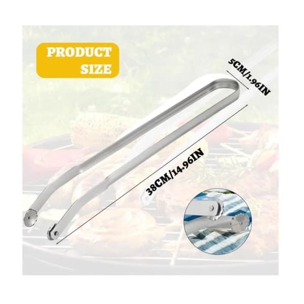 Grilltang - sh - Lang pølsetang - Rustfritt stål - 38 cm - Essential Utensil