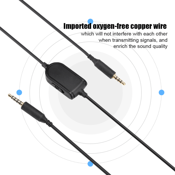 Audiokabel for Logitech Astro A10 A40 A30 A50 hodetelefoner med tuning