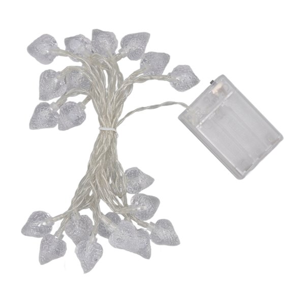 20-pack Batteridrivna Jordgubbsformade Fairy Lights - Utomhus LED Juldekoration för Hem och Rum