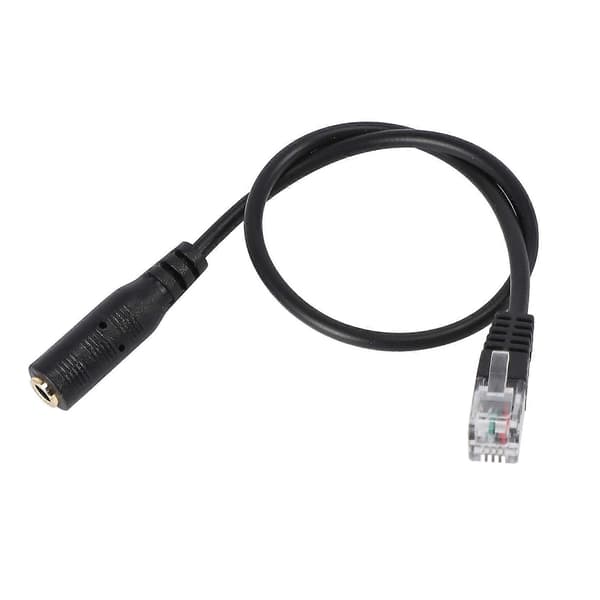 3,5 mm stik til RJ9 til headset til kontortelefonadapterkabel