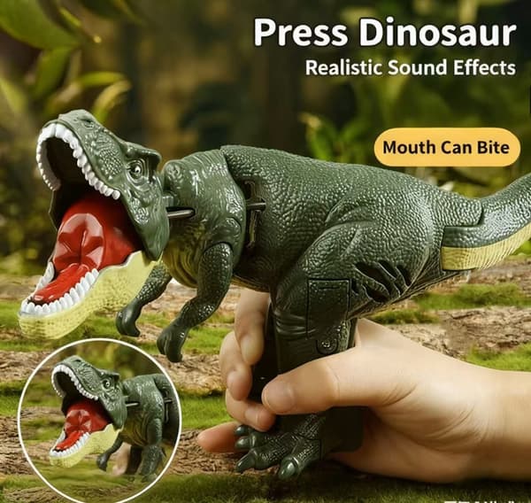 [02]Tryk dinosaur simulation børnelegetøj dyr trick kreativ model legetøj
