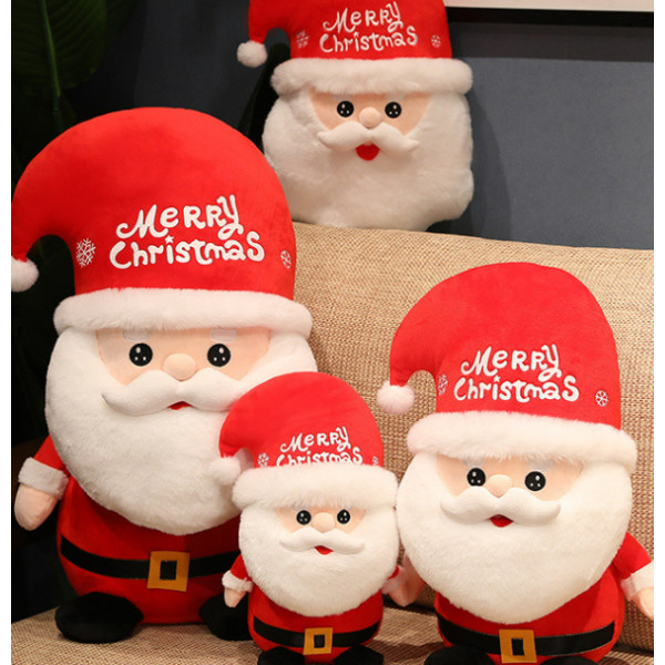 Hvid skæg jule julemandsdukke julegave 35cm