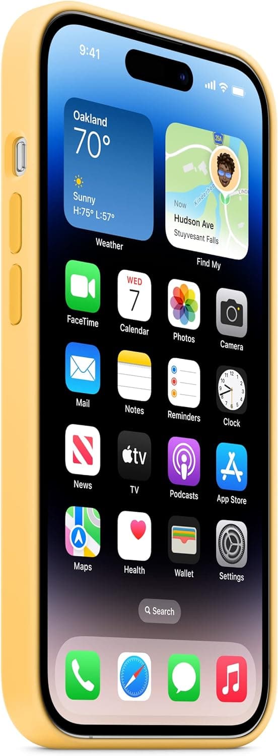 iPhone 14 Pro silikonetui med MagSafe - Bleg sol