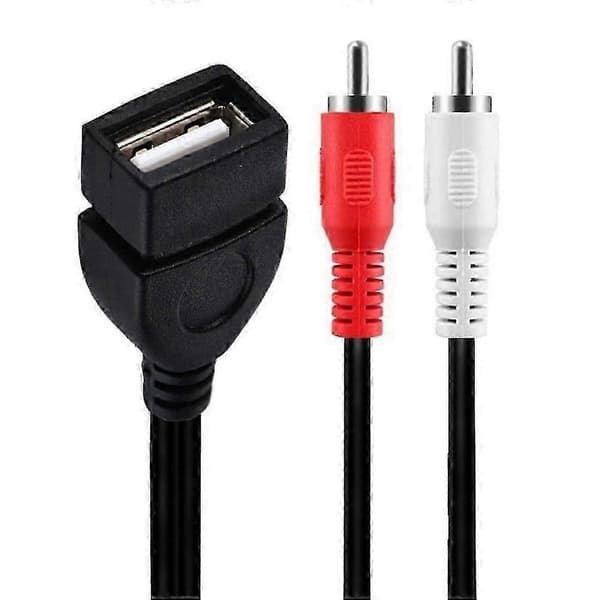 RCA han til USB 2.0 hun konverterkabel 0,2m