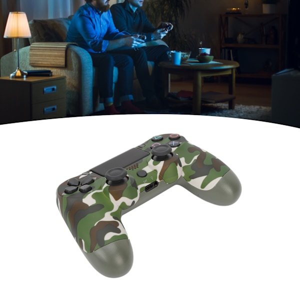 Peliohjain Dual Vibration Sensitive Langaton Ohjain Pelikonsoli PS4 Slim Pro PS5:lle Camouflage Green
