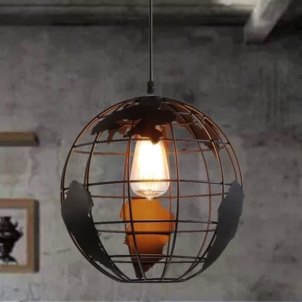 STOEX LED Globe Shape Ceiling Light Creative Chandelier Modern Iron Lighting for Dining Room Hallway