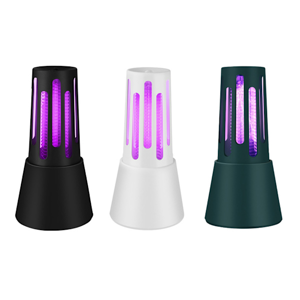 Bug Trap USB Ladattava 360° Hyttysten Tappaja LED-Lyhty Sisä- ja Ulkokäyttöön Kotiin, Puutarhaan, Terassille ja Leirintäalueelle