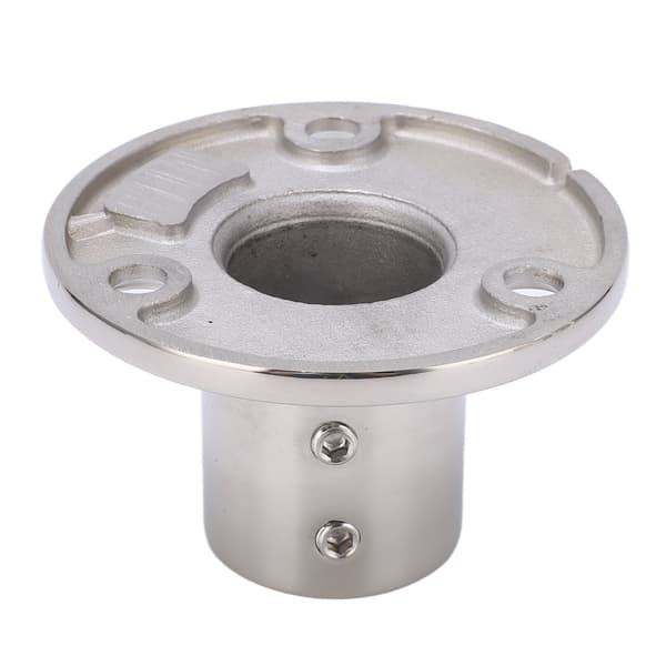 Bådgelænder Rund Base Fitting 316 Rustfrit Stål Marine Hardware til 25mm/1in Rør 90°