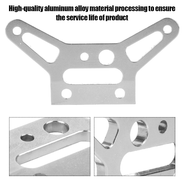 Hållbar tung aluminiumlegering framväxelplatta för RC HPI 1/8 WR8 FLUX Silver