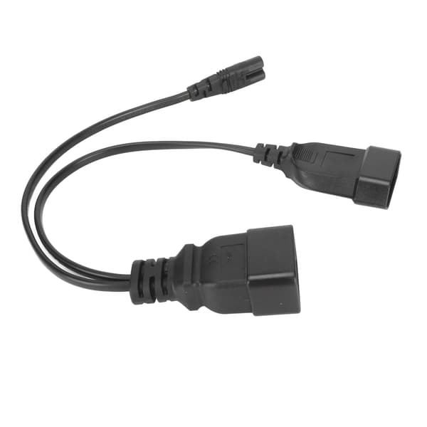 IEC320 C20 til C7 EU Stik Kraftig Y Splitter Adapter Kabel til Computer HDTV