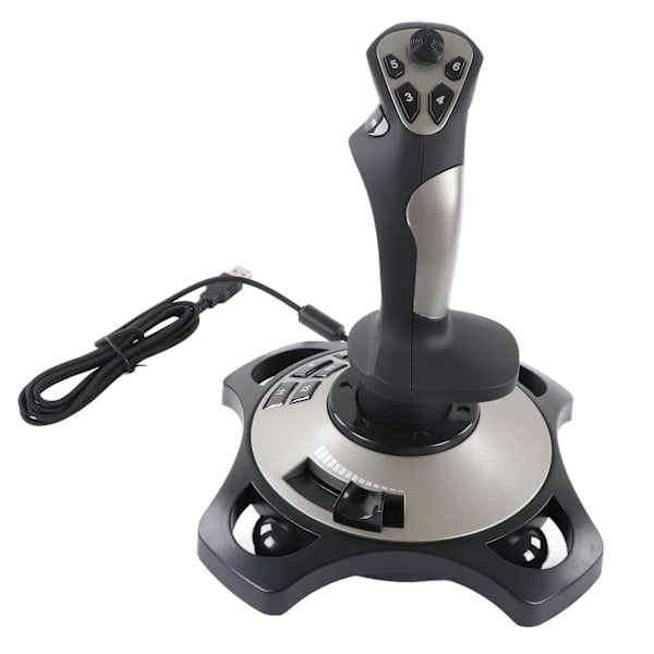 PC-joystick 2113 Simulering USB Spelkontroll med Vibrationsfunktion Trådbunden Spelkontroll Joystick